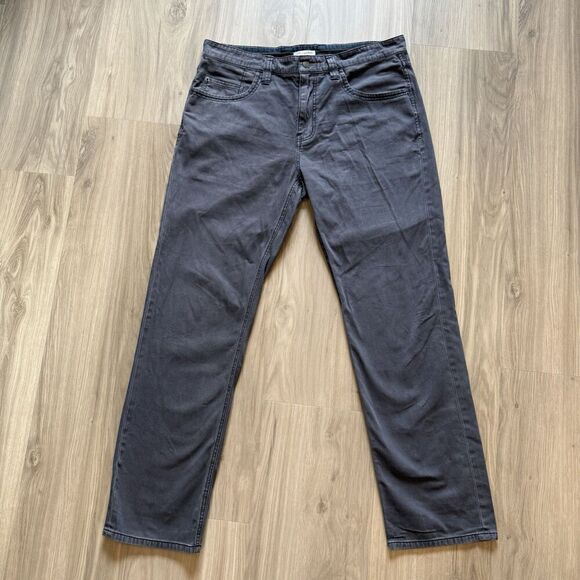 Carbon 2 Cobalt Men's Gray Jeans Size 36x32 Straight 5 Pocket 100% Cotton EUC - Picture 1 of 9